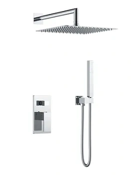 Душевая система Boheme 474-3-CR встраиваемая, однозахватная, верхний/ручной душ, хром