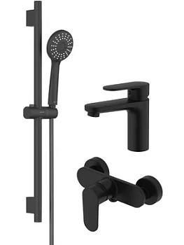 Сет Aquatek 3в1 Cмеситель д/раковины AQ1810MB+Смеситель д/ванны AQ1860MB+Душ. гарнитур AQ2017MB (Арт: AQ1831MB)