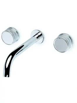 Смеситель Boheme 152-2-CR-PR для раковины, встраиваемый, двухзахватный, хром