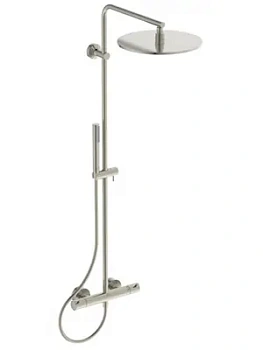 Душевая система Ideal Standard T125 смеситель термостат, верх./ручной душ, серебро A7589GN