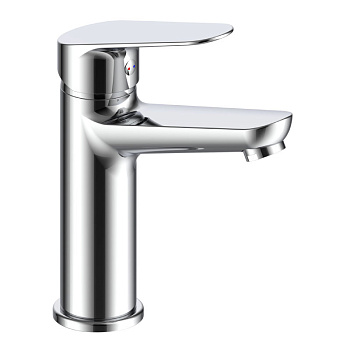 Смеситель для раковины ESKO KZ26M однозахватный, высота излива 124 мм, цвет: хром