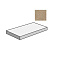 Sant Agostino Duo CSAGDDBC12 Gradone Angolare Dx Caramel 33x120