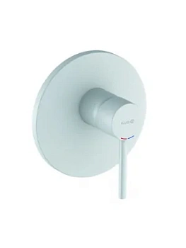 Смеситель KLUDI для душа, однозахватный, внешнняя часть, белый матовый 386555376