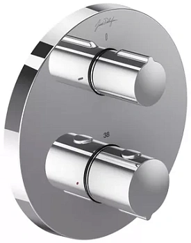 Смеситель Jacob Delafon E98731-CP/E75390-CP термостатический для ванны/душа, встраиваемый,внешн. часть