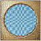 Iris Ceramica Citta di faenza 511062 Azzurro Decoro Oro Glossy 15x15