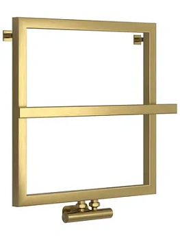 СУНЕРЖА Штиль EU50+ Полотенцесушитель 530х530 нижнее подключение, состаренная латунь 051-0256-5353