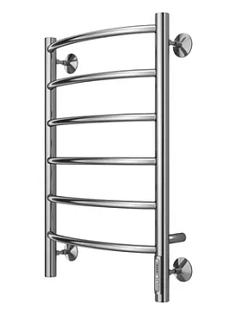 Полотенцесушитель TERMINUS П6 (ШВ:432x650) электрический, quick touch, цвет: нерж.сталь