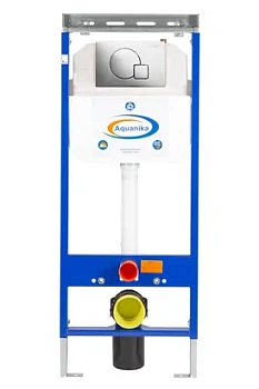 Инсталляция для унитаза AQUANIKA BASIC ComboFix 113х45х12 кнопка Q-type хром, креп. 10.702.45B.02.10