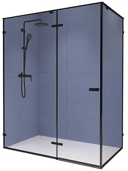 Душевой уголок RGW SV-040B (1600х1000х2000) прямоуг., стекло прозр. 8мм/черн. 353204060-14
