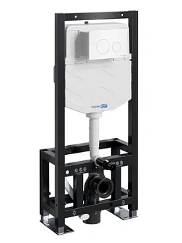 Инсталляция для унитаза WasserKRAFT с клавишей смыва, цвет: белый 61TLT.010.ME.WM02