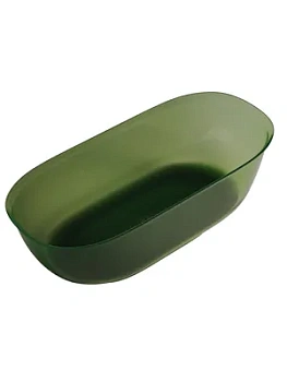 Прозрачная ванна Abber (1700х750) отдельностоящая, донный клапан, зеленая AT9707Emerald