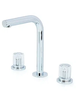 Смеситель Boheme 152-CR-EL для раковины, на 3 отверстия, двухзахватный, хром