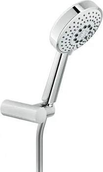 Душевой гарнитур NOBILI настенный держатель, лейка 4 режима, шланг, хром AD146/48CR