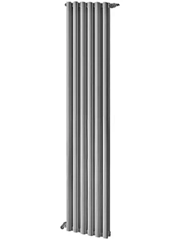 Дизайн-радиатор STOUT 2000 6 секций, алюм., универс.подкл., серый цвет 2676 cod.08, SRA-3120-20000806