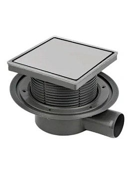 Трап душевой BETTOSERB Superior 150х150 с мультисифоном, двухсторонняя вставка 13702556B