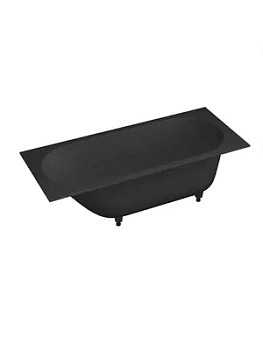 Ванна встраив. Salini (1800х800х600) иск.камень, S-Stone, черный матовый 102422MF