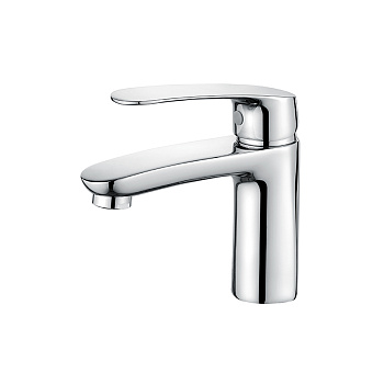 Смеситель Ledeme Н72 для раковины, фиксированный излив, однозахватный, хром L1072