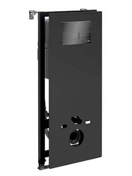 Инсталляция для унитаза WasserKRAFT с клавишей смыва, цвет: черный 20TLT.010.ME.BL.PB04