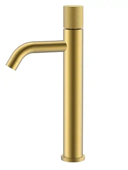 Смеситель Boheme 122-MG.4 для раковины, на 1 отверстие,однозахв, ручка spirale, золото мат