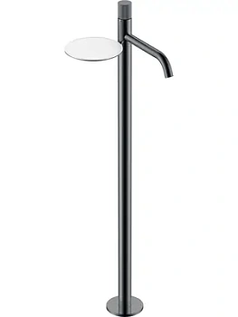 Смеситель Boheme 120-SGM.3 для раковины, напольный, однозахватный, ручка linea, графит гл