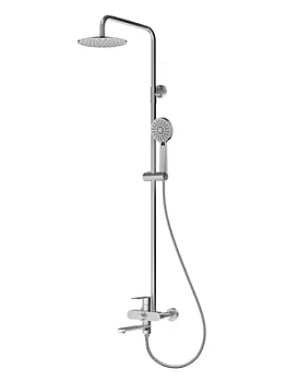Душевая система ESKO настенная, для ванны/душа, верхний/ручной душ, хром ST250OL