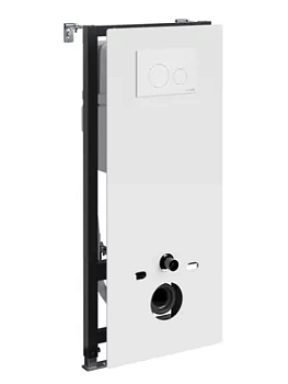 Инсталляция для унитаза WasserKRAFT с клавишей смыва, цвет: белый 20TLT.010.ME.WH.WM02