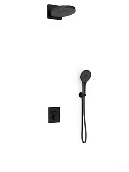 Душевая система Vincea встраиваемая,термостат.,верхний и ручной душ,черный VSFW-3I21MT1MB