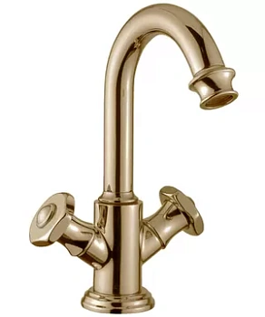 Смеситель CEZARES -LS2-02-Sw для умывальника, двухзахватный, бронза/ручки Swarovski