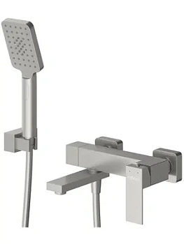 Смеситель для ванны/душа CEZARES -VD-IN однозахватный, с душевым комплектом, цвет: сатин