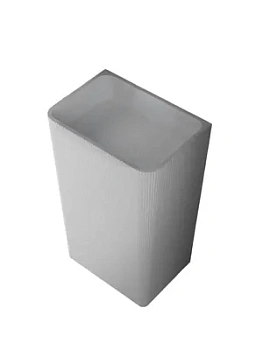 Раковина напольная ABBER (500х350х850) искусственный камень, белый матовый AS2505-H