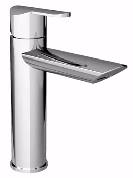 Смеситель CEZARES -LC-01-Cr для умывальника, однозахватный, с донным клапаном, высокий излив