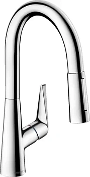 Смеситель Hansgrohe для кухни 160 вытяжной и поворотный излив, хром 73850000