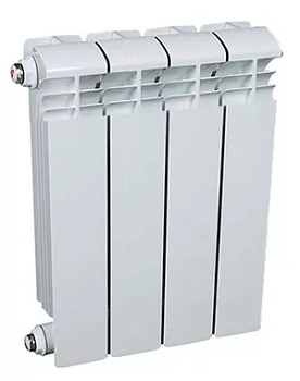 Радиатор алюминиевый Rifar VENTIL VR 350 нижнее подключение, 4 секции, 612 Вт