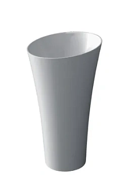 Раковина напольная ABBER (500х500х900) искусственный камень, белый матовый AS2509