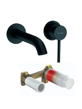 Смеситель KLUDI BOZZ для умывальника встраиваемый с внутренней частью, мат.черный 382453976+38243