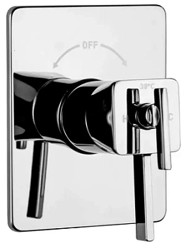 Смеситель ZEEGRES для ванны/душа встраиваемый термостат, хром 30027001