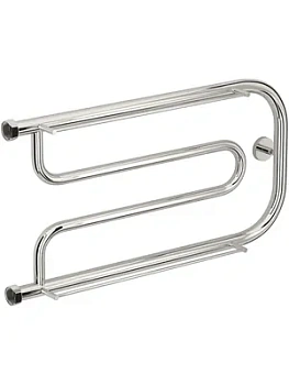 СУНЕРЖА Гусли + 2 полки Полотенцесушитель 320х650 нерж.сталь, нак. гайка 1"