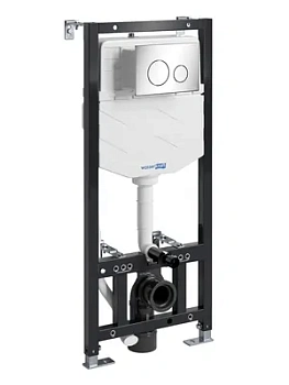 Инсталляция для унитаза WasserKRAFT с клавишей смыва, хром 10tlt.010.me.ch02