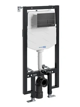 Инсталляция для унитаза WasserKRAFT с клавишей смыва, цвет: черный 56TLT.010.ME.MB04