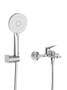 Смеситель для ванны BelBagno -VASM-CRM однозахватный,фиксированный излив,с душевой лейкой,хром