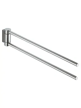 Полотенцедержатель Keuco 438 мм, настенный, двойной, поворотный, хром 14918010000