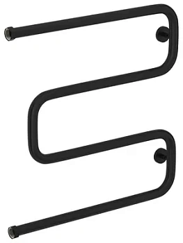 СУНЕРЖА Полотенцесушитель 600х600 черный мат., накидная гайка 1", бок.подкл. 31-4014-6060