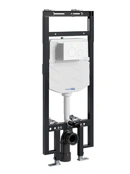 Инсталляция для унитаза WasserKRAFT с клавишей смыва, белый матовый 58tlt.010.me.wm02