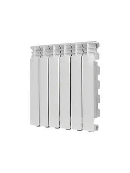 Радиатор STOUT 500 6 секций, алюминиевый, боковое подключение, белый SRA-3310-050006