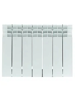 Радиатор STOUT 350 7 секций, биметаллический, боковое подключение, белый SRB-3310-035007