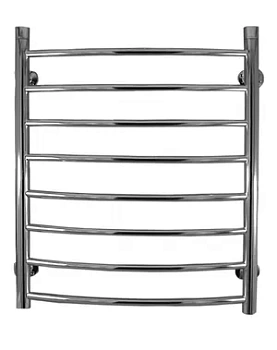 Полотенцесушитель Флагман "Лесенка" изогнутая 500х600 нерж. сталь, диагональное/нижнее подкл. D-1/2"