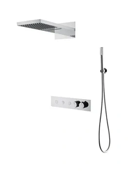 Душевая система Boheme 131-CR встраиваемая, термостат, верхний/ручной душ, хром