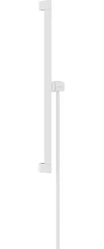 Душевая штанга Hansgrohe E Puro 65 см с держателем для душа и шлангом, белая мат. 24404700