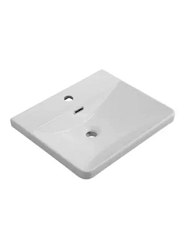 Раковина керамическая BelBagno (510х430х145)  накладная,отв. под смеситель, белый  BB-8076-3-50