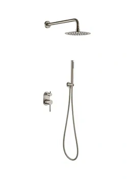 Душевая система Boheme 464-NB встраиваемая, однозахватная, верхний/ручной душ, никель браш